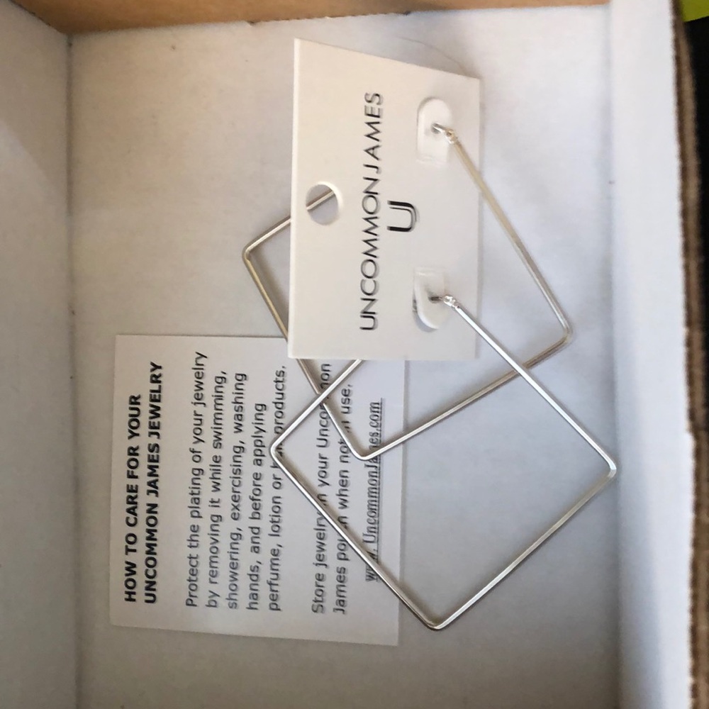 Uncommon james girl boss earrings silver
